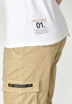 Koroshi Short Sleeve - T-Shirt Print - Blanco White -Heren Mode Boutique 9dfee816da1240c7981708a72841fd74