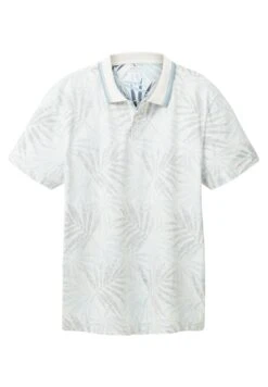 Tom Tailor Mit Allover-Print - Poloshirt - Light Blue Tonal Leaf Design -Heren Mode Boutique 9ed66972615a4c20ad2eef98807f28c7