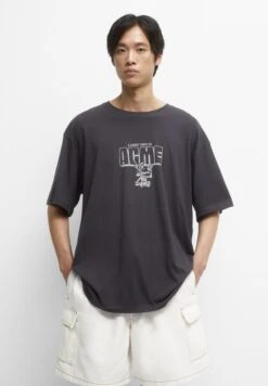 PULL & BEAR Looney Tunes - T-Shirt Print - Dark Grey