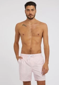Guess Mit Allover-Streifenmuster - Zwemshorts - Rose