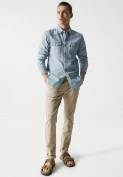 Slim - Chino - Beige -Heren Mode Boutique a77f7b2fd36f4a4985647f3e17638d21