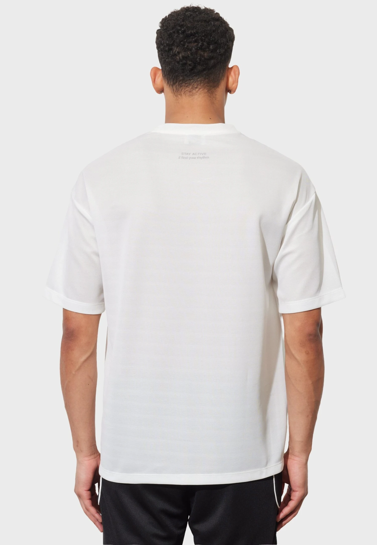 Loose Fit- T-Shirt Basic - White 5 Loose Fit- T-Shirt Basic - White - Afbeelding 3