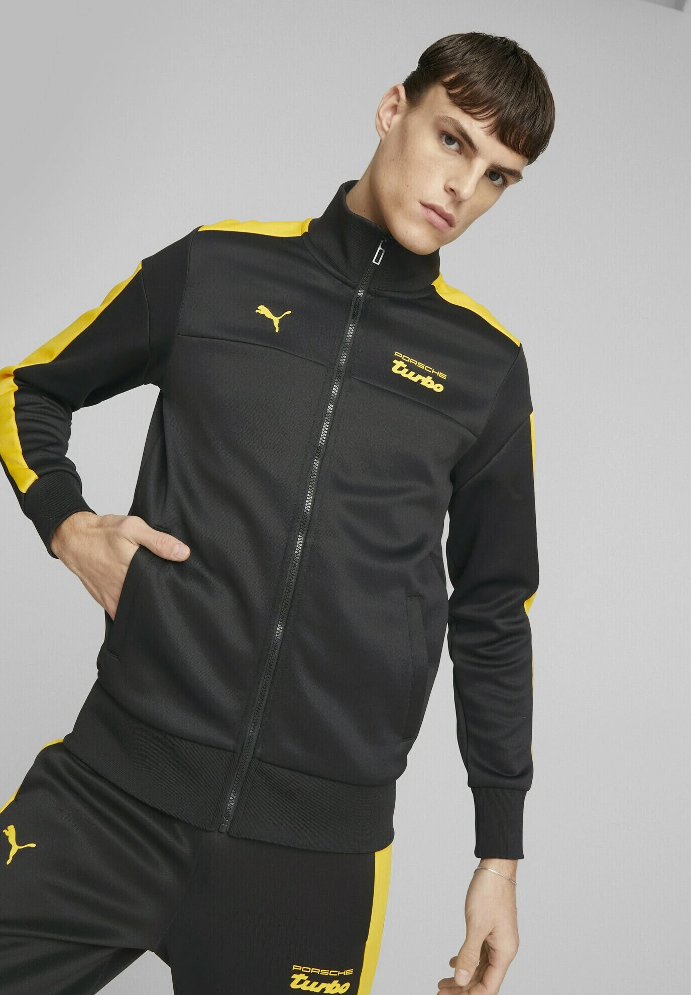 Puma Porsche Legacy Mt7 - Trainingsvest - Black Lemon Chrome 4 Puma Porsche Legacy Mt7 - Trainingsvest - Black Lemon Chrome - Afbeelding 2