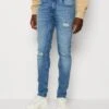Redefined Rebel Rrstockholm Jeans - Straight Leg Jeans - Smooth Indigo Destroy -Heren Mode Boutique aa05f6400ba8451a8abe9829f943da95