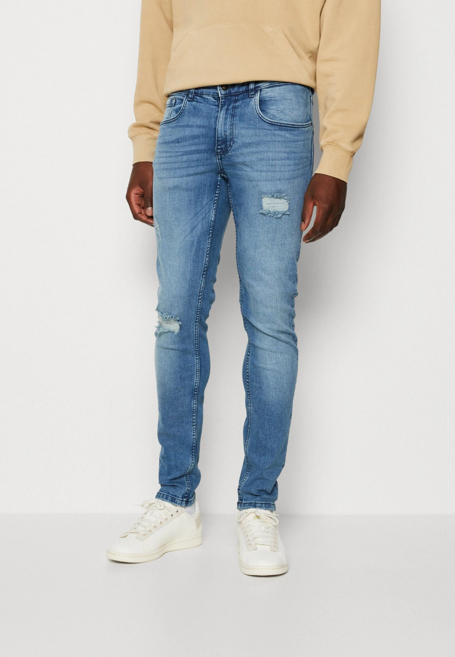 Redefined Rebel Rrstockholm Jeans - Straight Leg Jeans - Smooth Indigo Destroy 3 Redefined Rebel Rrstockholm Jeans - Straight Leg Jeans - Smooth Indigo Destroy