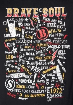 T-Shirt Print - Brave Soul -Heren Mode Boutique abe25caf7be5409d8565c3f46cf7c5e4