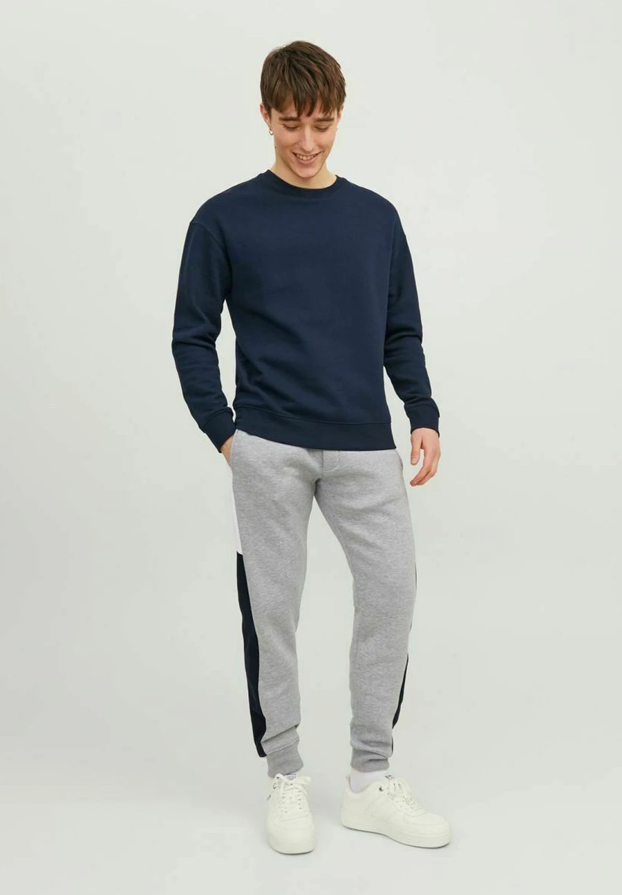 Jack & Jones Jpstwill Jjreid Blocking Pant - Trainingsbroek - Light Grey Melange 4 Jack & Jones Jpstwill Jjreid Blocking Pant - Trainingsbroek - Light Grey Melange - Afbeelding 2