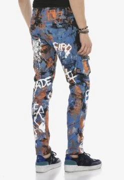 Cipo & Baxx Slim Fit Jeans - Blau -Heren Mode Boutique aefac7518ddd4a199a10e25219a7110b