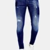 Jeans Skinny Fit - Blauw -Heren Mode Boutique af402fe09f3847a48ad51cb8f5c29c45