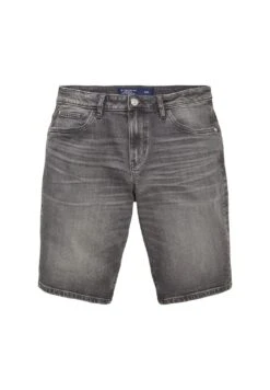 Tom Tailor Josh - Jeansshort - Used Mid Stone Grey Denim -Heren Mode Boutique b353c0355f6f40fba989b2a8fb764bad