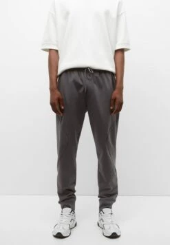 PULL & BEAR Stwd Joggers With Zips - Trainingsbroek - Brown