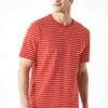 Slim Fit- T-Shirt Print - Red And White