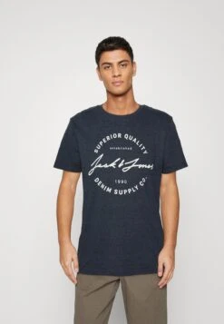 Jack & Jones Jjace Tee Crew Neck 3 Pack - T-Shirt Print - Navy/Wrought/French 13 Jack & Jones Jjace Tee Crew Neck 3 Pack - T-Shirt Print - Navy/Wrought/French -Heren Mode Boutique bf2a2183da7b4d5294fda8130fed617f