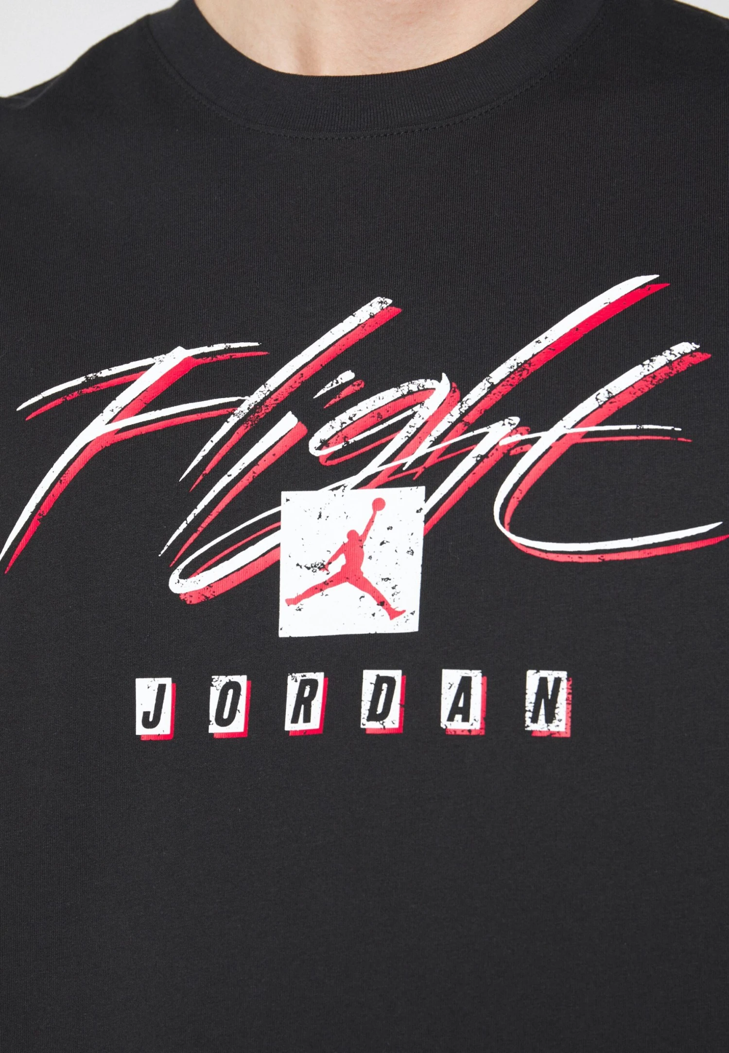 Jordan Crew - T-Shirt Print - Black/Red 9 Jordan Crew - T-Shirt Print - Black/Red - Afbeelding 7