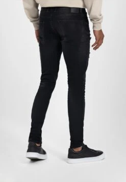 Jeans Skinny Fit - Denim Dark Grey -Heren Mode Boutique cd2073a1fbad4cb98ecfd95627857fb0