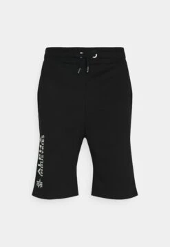 Alpha Industries Basic Foil Print - Trainingsbroek - Black/Metal Silver