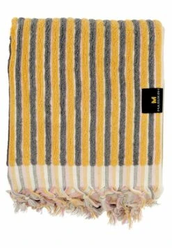 Pompom Striped Unisex - Strandaccessoire - Yellow -Heren Mode Boutique d3c228fbc4464fdbba0e8180a7eff9e7