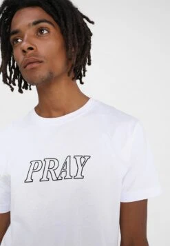 Mister Tee Pray Hands - T-Shirt Print - White -Heren Mode Boutique d83271b168ca4d2cb9e0919cf4339045
