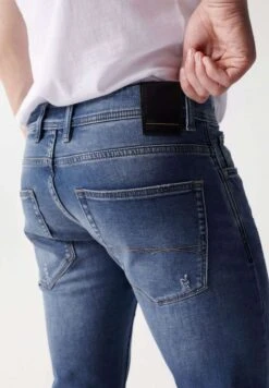 Slim Fit Jeans - Blue 11 Slim Fit Jeans - Blue -Heren Mode Boutique d8fe19093955468e860ebac560f3eb17