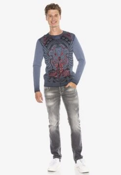 Cipo & Baxx Slim Fit Jeans - Grey