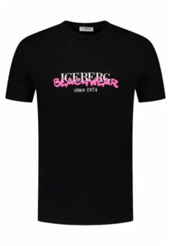 Iceberg Stampa Sul Petto - T-Shirt Print - Black -Heren Mode Boutique db77286365364af68cf50f30cb2b8171