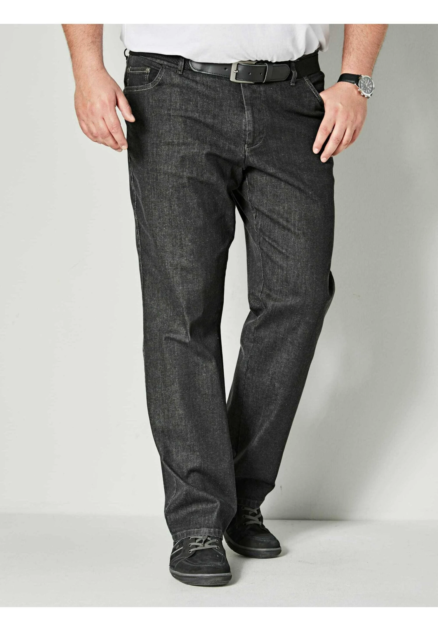 Bi-Stretch- Chino - Black Stone 3 Bi-Stretch- Chino - Black Stone