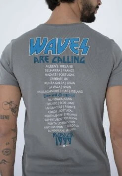 HURLEY Tour Ss Tee - T-Shirt Print - Dk Grey Htr -Heren Mode Boutique e0c35b4948ac4b75b6f12de85087e9e6