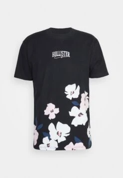 Hollister Co. Cherry Blossom - T-Shirt Print - Black Placed