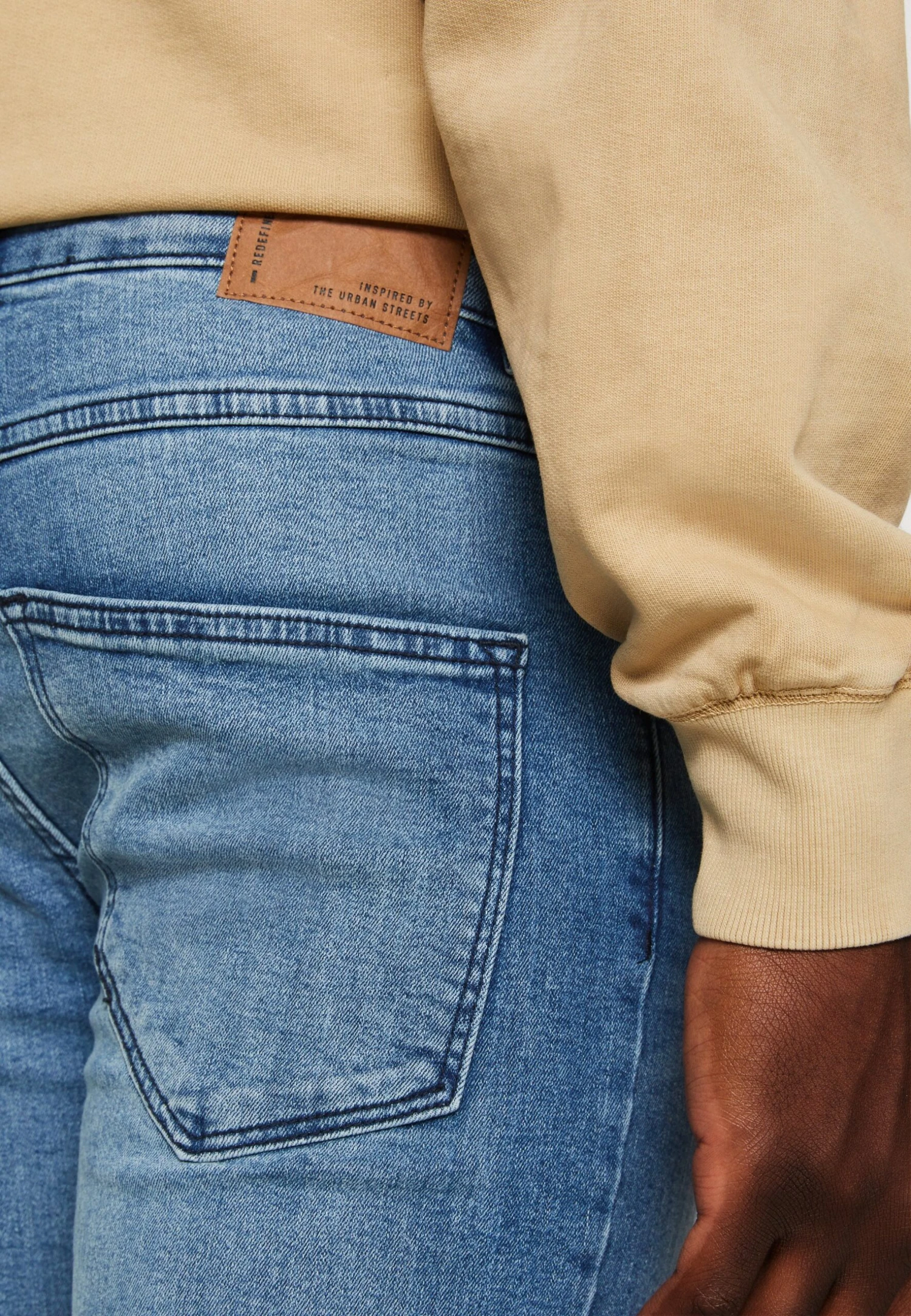 Redefined Rebel Rrstockholm Jeans - Straight Leg Jeans - Smooth Indigo Destroy 8 Redefined Rebel Rrstockholm Jeans - Straight Leg Jeans - Smooth Indigo Destroy - Afbeelding 6