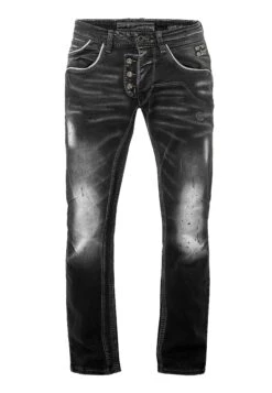 Straight Leg Jeans - Anthrazit