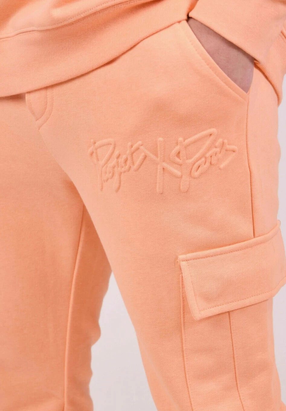 Bas DeLogo Embossage Relief - Cargobroek - Pêche 5 Bas DeLogo Embossage Relief - Cargobroek - Pêche - Afbeelding 3