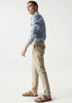 Slim - Chino - Beige -Heren Mode Boutique edd82462e1cd4885b68fc25afb704f29