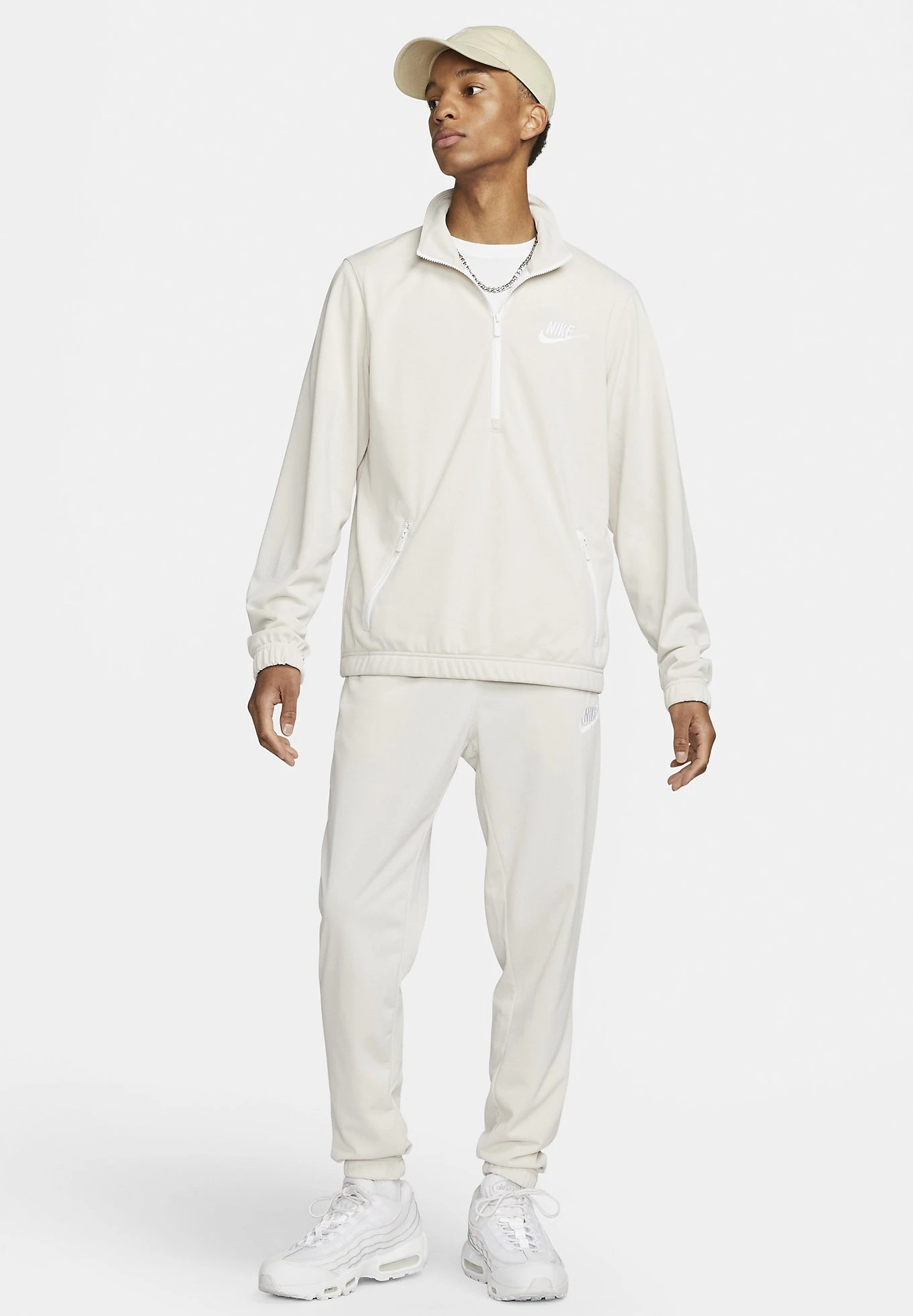 Nike Sportswear M Nk Club Pk Trk Basic - Trainingspak - Light Orewood Brown White 4 Nike Sportswear M Nk Club Pk Trk Basic - Trainingspak - Light Orewood Brown White - Afbeelding 2