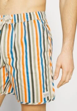 Swim With Elastic Waist Striped - Zwemshorts - Multi Color -Heren Mode Boutique f26ed5521a1f4e48a1b92ca4086b70f6