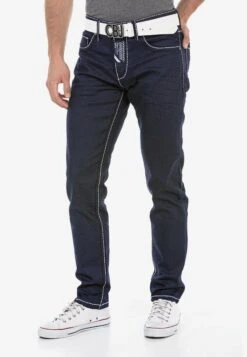 Cipo & Baxx Jeans - Straight Leg Jeans - Darkblue