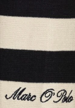 Marc O'Polo Longsleeve Rib Neck Trimming Stripes Logo Embroidery - Longsleeve - Multi/Dark Navy -Heren Mode Boutique f5f77684620842e6802057357462dbe0