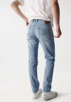 Straight Leg Jeans - Blue -Heren Mode Boutique f8ee73f09a35462f9fdb11a928cdcae2