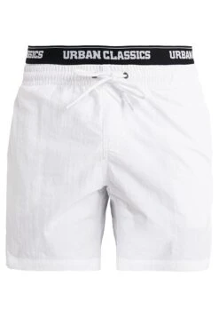 URBAN CLASSICS Two In One Swim - Zwemshorts - White/Black -Heren Mode Boutique fad164ff9c1049e9991e294defcb9fac
