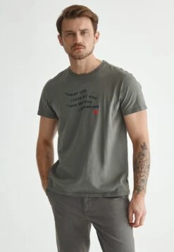 Mikin - T-Shirt Print - Khaki