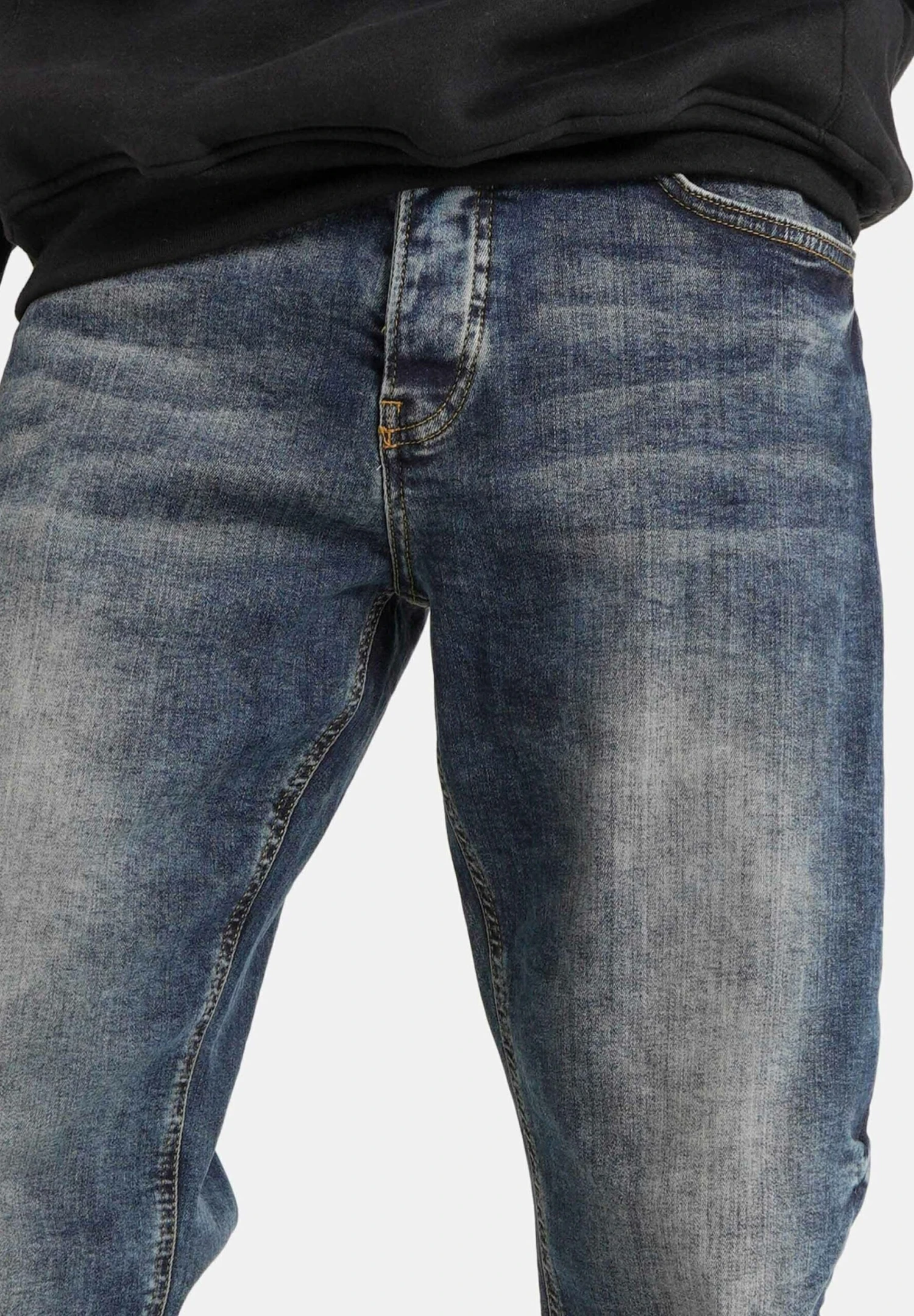 SIXTH JUNE Washed - Straight Leg Jeans - Dark Blue 7 SIXTH JUNE Washed - Straight Leg Jeans - Dark Blue - Afbeelding 5