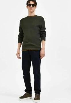 Selected Homme Dunkle - Straight Leg Jeans - Blue Black Denim -Heren Mode Boutique ff84bd57bca54924b2e0beca08166cab